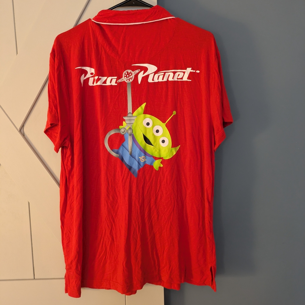Disney Red Pizza Planet Pajama Top